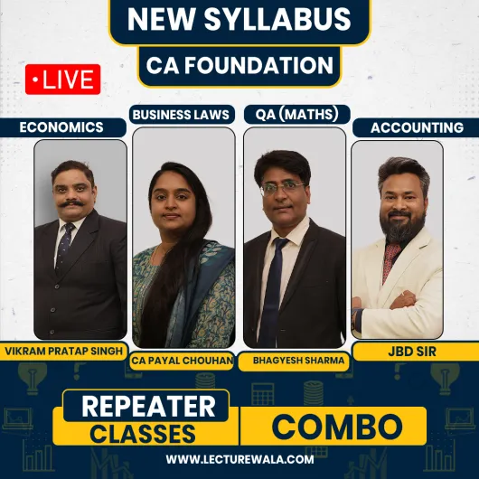  CA Foundation Repeater (Combo) By Samriya Classes : Online