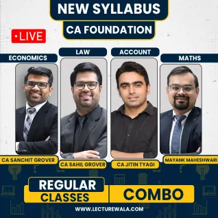 CA Foundation All Subject Combo Regular Course: by AVJ Academy: Pen drive / online classes.