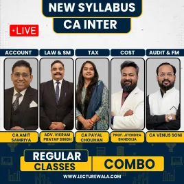  CA inter Both Group Live &amp; Regular Batch Combo By Samriya Classes : Online Classes