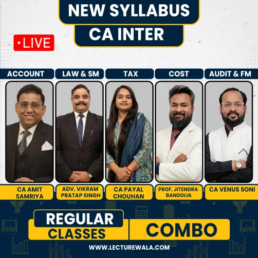  CA inter Both Group Live & Regular Batch Combo By Samriya Classes : Online Classes