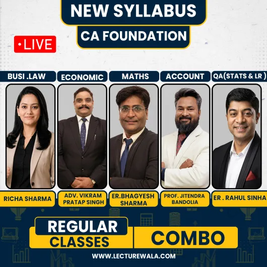 CA Foundation Live Batch Combo By Samriya Classes