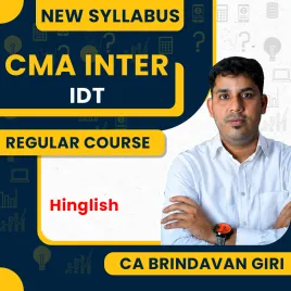 CMA Inter New Syllabus Indirect Tax Regular Batch By CA Brindavan Giri: Pen Drive / Google Drive