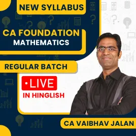 CA Vaibhav Jalan Maths Regular Live Classes For CA Foundation: Online Live Classes. CA Vaibhav Jalan Maths Regular Live Classes For CA Foundation: Online Live Classes.