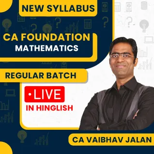 CA Vaibhav Jalan Maths Regular Live Classes For CA Foundation: Online Live Classes. CA Vaibhav Jalan Maths Regular Live Classes For CA Foundation: Online Live Classes.