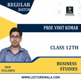 CLASS 12th Business Studies Regular Course By Prof. Vinit Kumar: Pendrive / Online Classes.