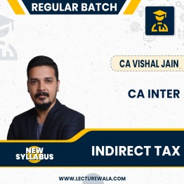 CA Inter Indirect Tax Regular Course in English : Video Lecture + Study Material by CA Vishal Jain
