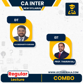 CA Inter new Syllabus Direct & Indirect Tax Laws Regular Course : By CA Siddharth Surana & Prof.Tharun Raj : Pen drive / online classes  CA Inter new Syllabus Direct & Indirect Tax Laws Regular Course : By CA Siddharth Surana & Prof.Tharun Raj : Pen drive / online classes