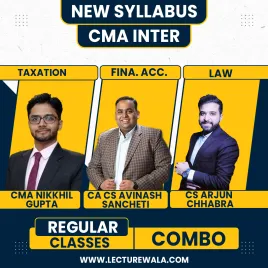 Navin Classes Group 1 Combo Accounts, Law &amp; Tax Regular Bacth For CMA Inter 