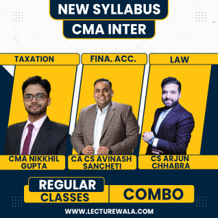 Navin Classes Group 1 Combo Accounts, Law & Tax Regular Bacth For CMA Inter 
