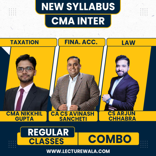 Navin Classes Group 1 Combo Accounts, Law & Tax Regular Bacth For CMA Inter 