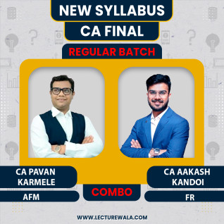 CA Pavan Karmele (AFM) CA Aakash Kandoi ( FR ) Regular Online Classes For CA Final CA Pavan Karmele (AFM) CA Aakash Kandoi ( FR ) Regular Online Classes For CA Final