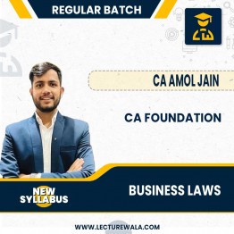  CA Foundation  Business Law PARAM LIVE At Home Batch Study Material Batch by Amol Jain Sir : Pen Drive / Google Drive