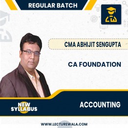  CA Foundation  Accounting PARAM LIVE At Home Batch Study Material Batch by CMA Abhijit Sengupta Sir : Pen Drive / Google Drive