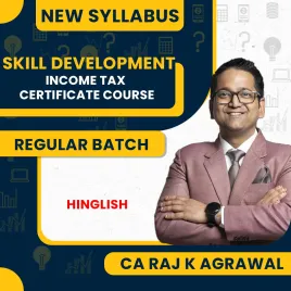 CA RAJ K AGRAWAL Income Tax Certificate Course Skill Development Course : Pen Drive / Online Classes