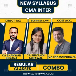 CA Bhanwar Borana DT, CA Ranjan Periwal Costing & CA Shivangi Agrawal Law Regular Batch Combo Classes For CMA Inter 