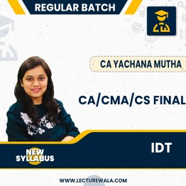 CA/CS/CMA Final Indirect Taxes By CA Yachana Mutha: Video lectures