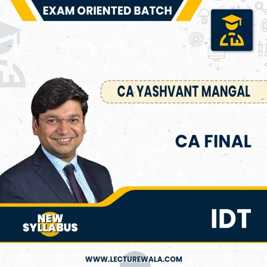 CA Yashvant Mangal Indirect Tax Exam-Oriented Online Classes For CA Final: Pen Drive / Online Classes.