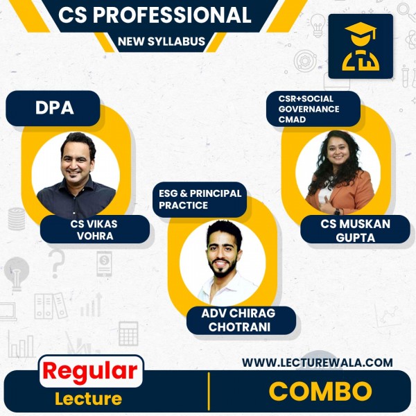 CS PROFESSIONAL - MODULE 1 COMBO WITH CSR & SOCIAL GOVERNANCE - NEW SYLLABUS  BY YES ACADEMY : Online Classes