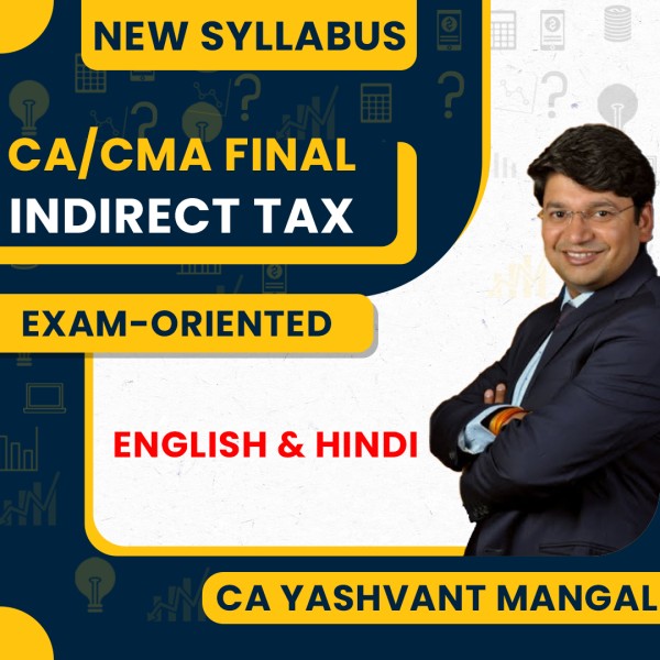 CA Yashvant Mangal IDT Exam Oriented Online Classes For CA/CMA Final: Pen Drive / Online Classes 