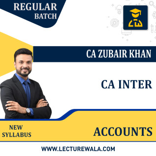 CA Inter Accounts Regular Course by CA Zubair Khan: Pendrive / Online Classes CA Inter Accounts Regular Course by CA Zubair Khan: Pendrive / Online Classes